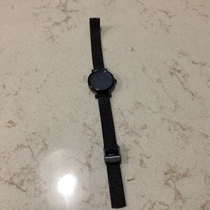 Black fossil watch.